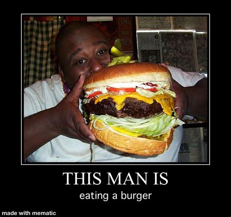 burgers meme|guy eating burger meme.